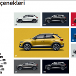 2022 Model Volkswagen T Roc Renk Secenekleri